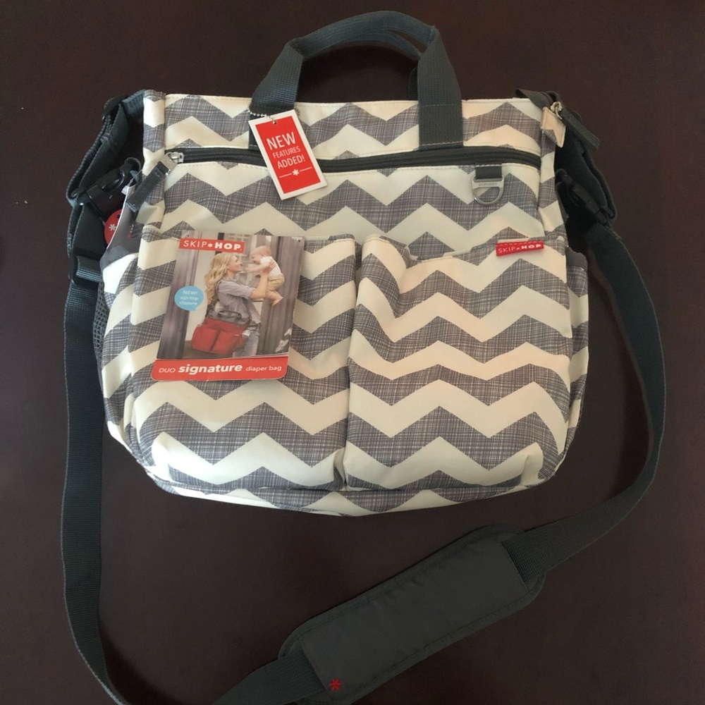 Skip Hop Duo Signature Diaper Bag, Chevron